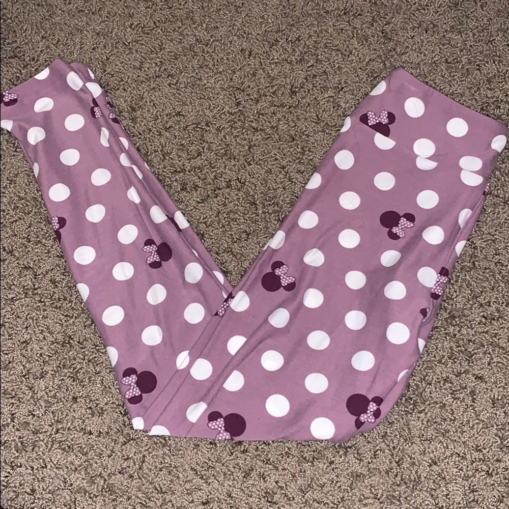 Girls Minnie Mouse lularoe leggings